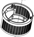 AIR CLEANER SCREEN - D46-6029