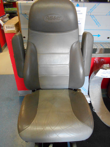 GRAY LEATHER PETERBILT SEAT