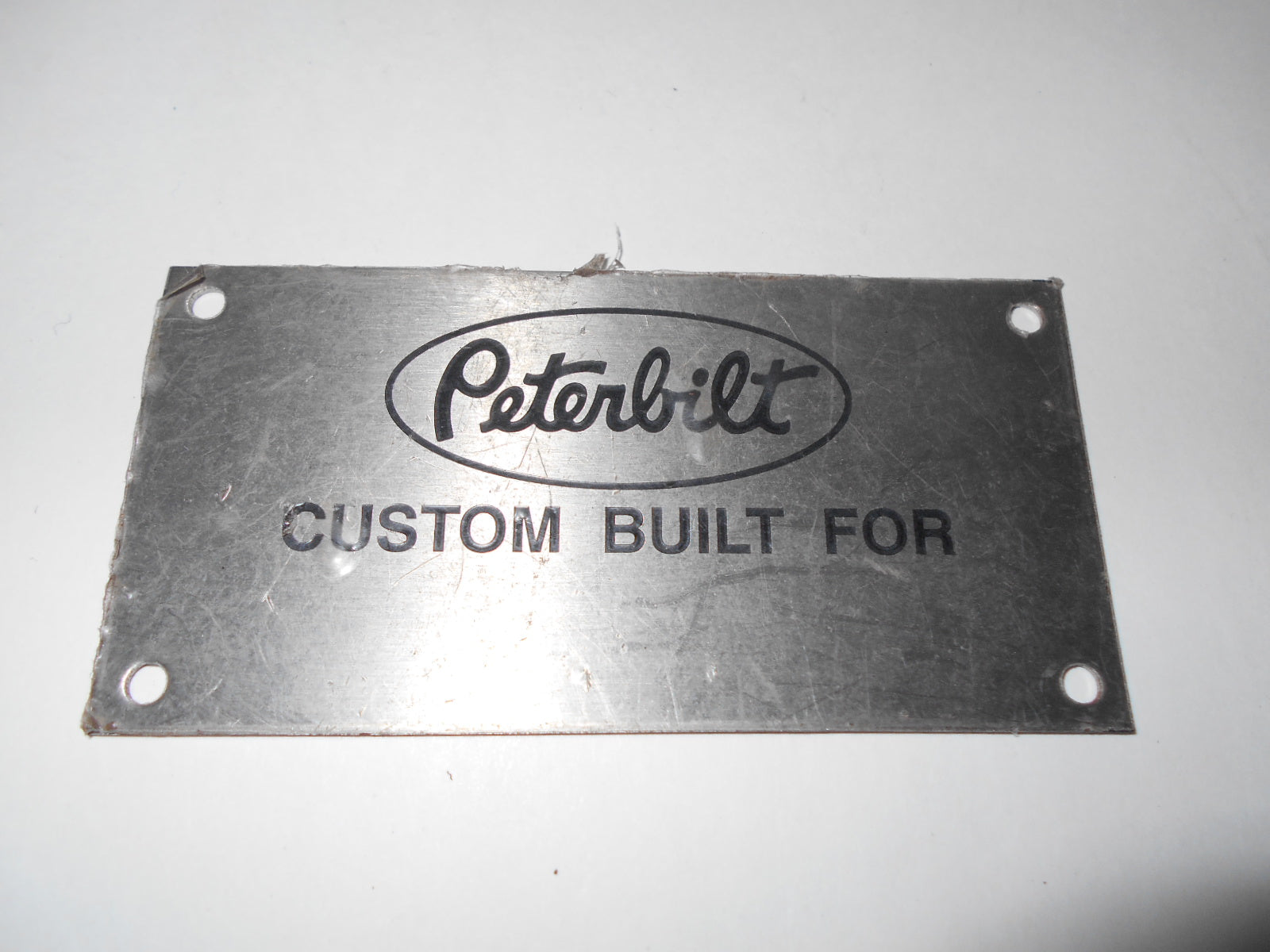 PETERBILT NAMEPLATE