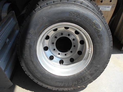 ALCOA 22.5 WHEEL AND TIRE