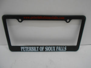 PETERBILT OF SIOUX FALLS LICENSE PLATE FRAME