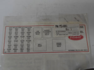 CHASSIS POWER DISTRIBUTION LABEL
