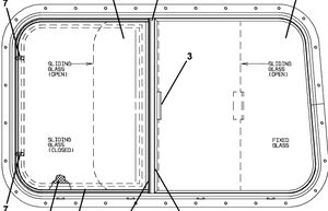 SLIDER SIDE WINDOW - 29-03147-002L