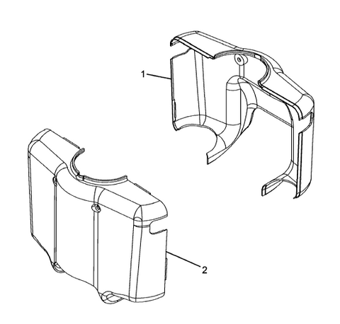 UPPER STEERING COLUMN SHROUD KIT