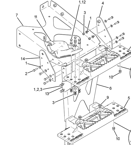 FAIRING SUPPORT ASSEMBLY - A85-6123-001