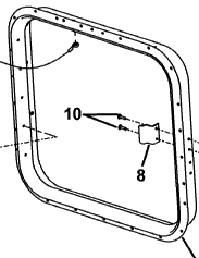 SLEEPER BAGGAGE DOOR JAMB - T25-6018