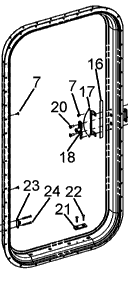 SLEEPER DOOR JAMB - T25-6030