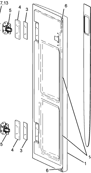 CLOSET DOOR - U25-6014-3251